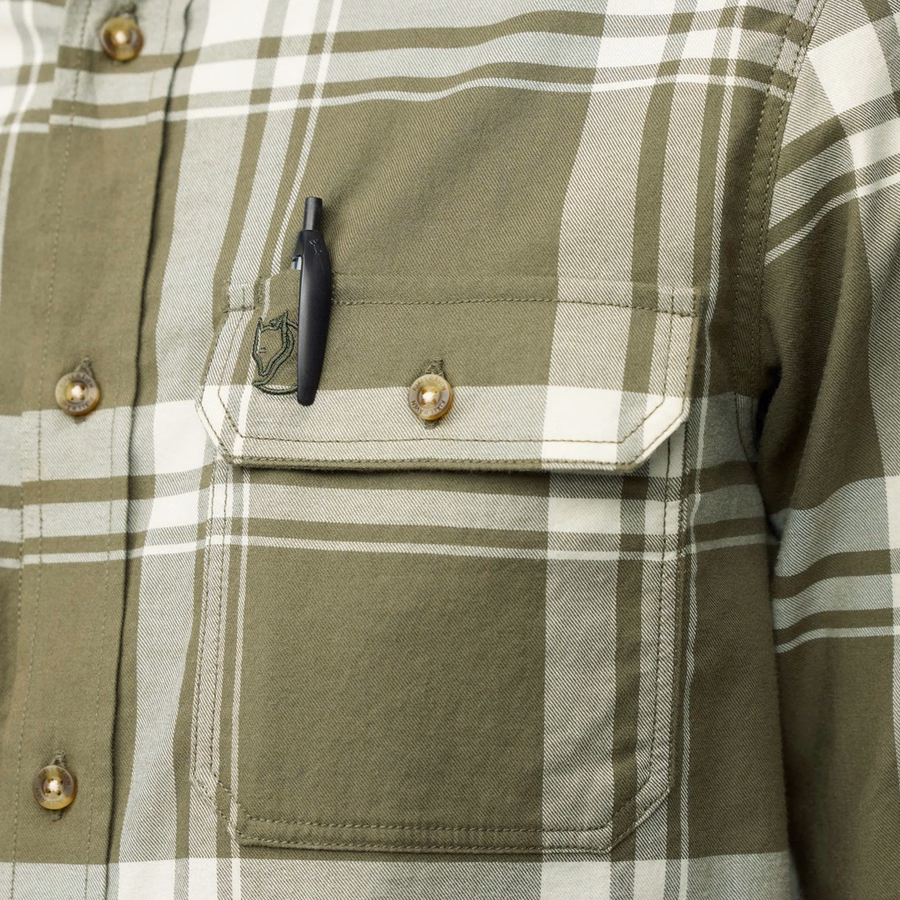 Herre Ovik Lite flannelskjorte