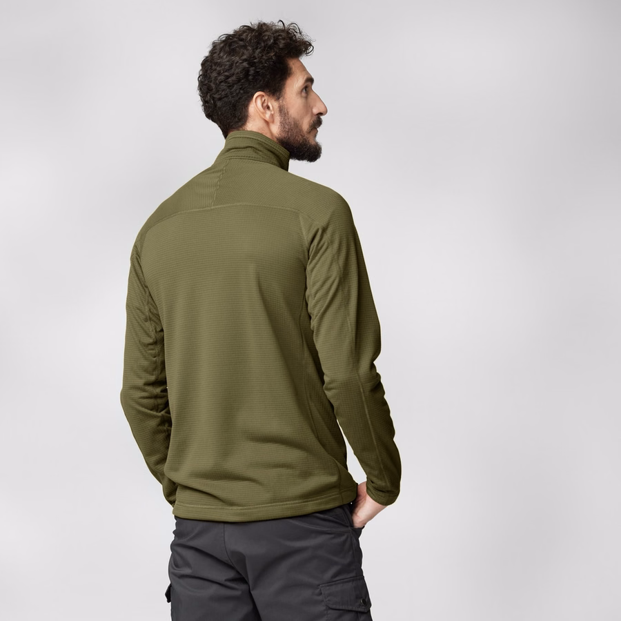 Herre Abisko Lite Fleece halv lynlås